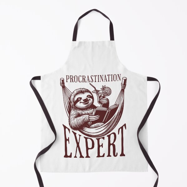 Item preview, Procrastination sloth - funny vintage animal designed and sold by EvergreenWhimsy.