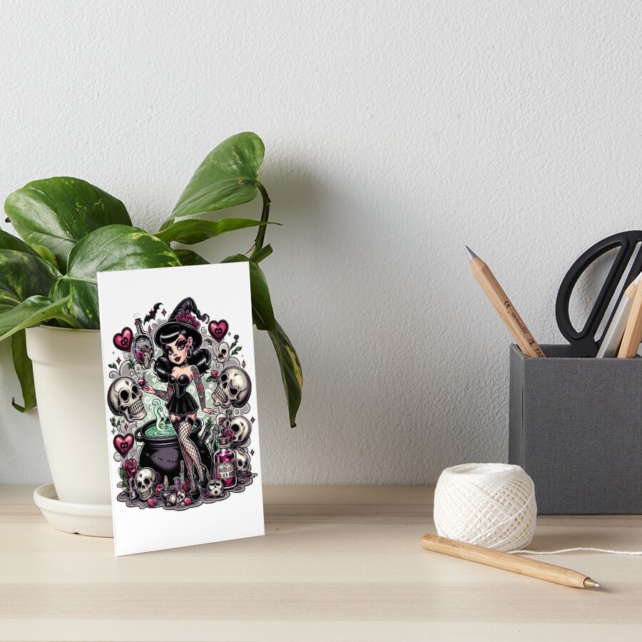 Item preview, Art Board Print designed and sold by NaughtyNiceArt.
