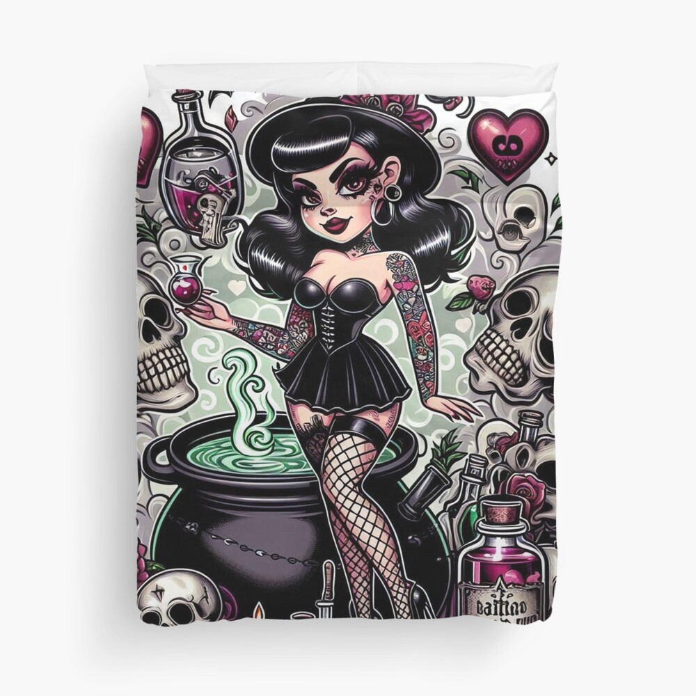 Item preview, Duvet Cover designed and sold by NaughtyNiceArt.