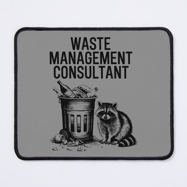 Item preview, Waste Management Consultant – Funny Raccoon Trash Picker designed and sold by Aredbox.