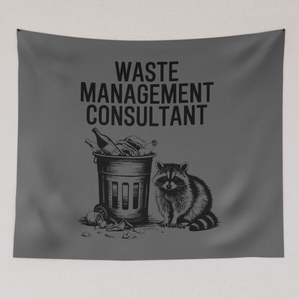 Item preview, Waste Management Consultant – Funny Raccoon Trash Picker designed and sold by Aredbox.