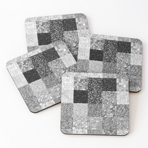 Item preview,  Black and White Assorted Grid Tiles Minimal Texture designed and sold by JashJhaveri.