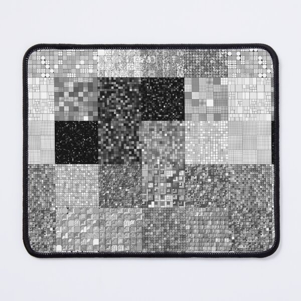 Item preview, Black and White Assorted Grid Tiles Minimal Texture designed and sold by JashJhaveri.