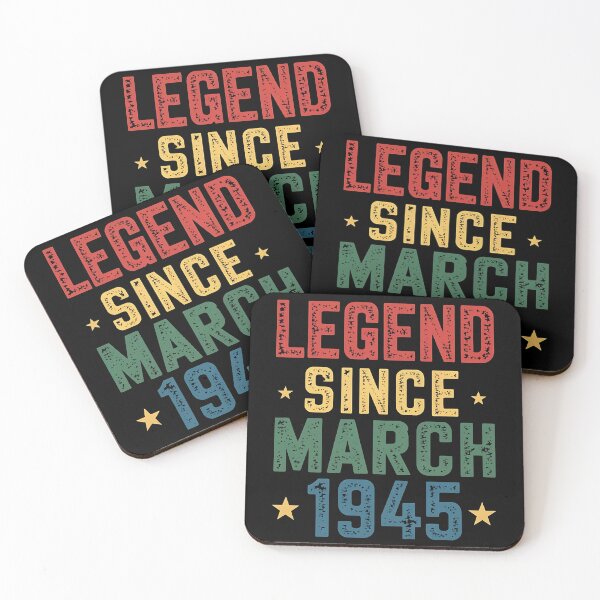 Item preview, Legend 1945 80th Birthday Gifts for Men Women 80 Year Old, Legend Since March 1945 Vintage Birthday designed and sold by BLZART.