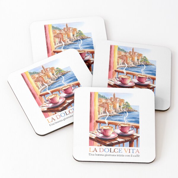 Item preview, La Dolce Vita - Una buona giornata inizia con il caffè designed and sold by StudioRedKoala.