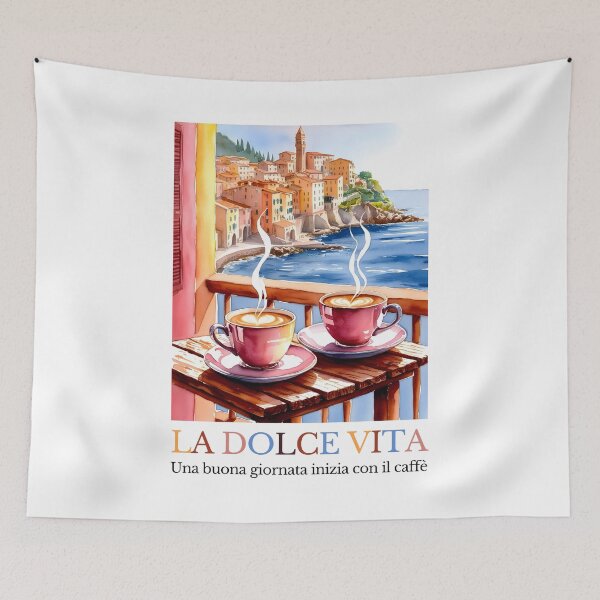 Item preview, La Dolce Vita - Una buona giornata inizia con il caffè designed and sold by StudioRedKoala.