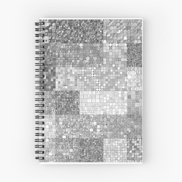 Item preview, Black and White Assorted Grid Tiles Box Fractal designed and sold by JashJhaveri.