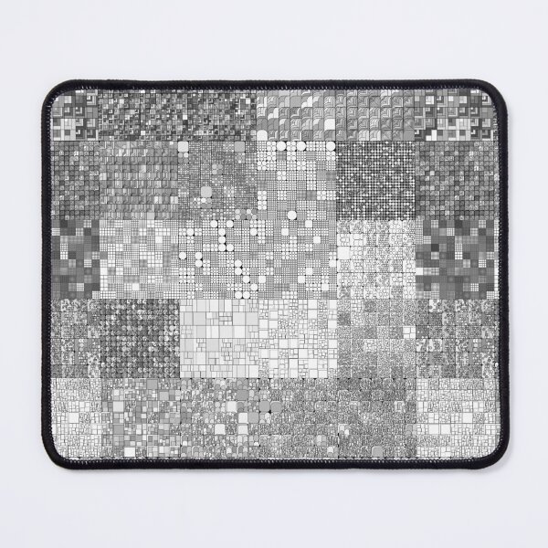 Item preview, Black and White Assorted Grid Tiles Box Fractal designed and sold by JashJhaveri.
