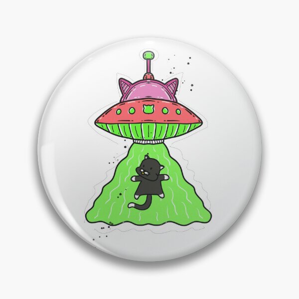 Item preview, UFO kidnaps a cat designed and sold by SimoesArtistry.
