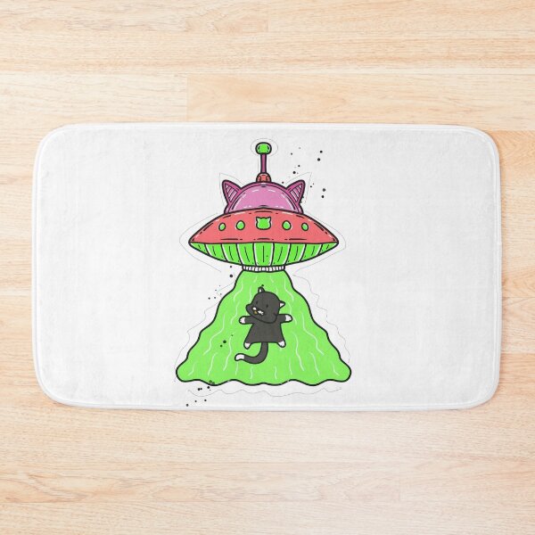 Item preview, UFO kidnaps a cat designed and sold by SimoesArtistry.