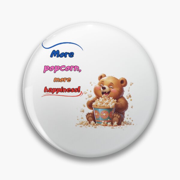 Item preview, More popcorn, more happiness! designed and sold by ChibiLOL.