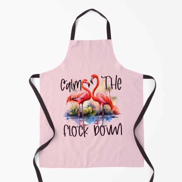 Item preview, Calm The Flock Down – Funny Flamingo Watercolor Design designed and sold by Aredbox.