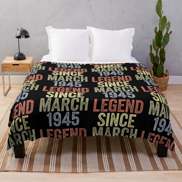 Item preview, Legend 1945 80th Birthday Gifts for Men Women 80 Year Old, Legend Since March 1945 Vintage Birthday designed and sold by BLZART.