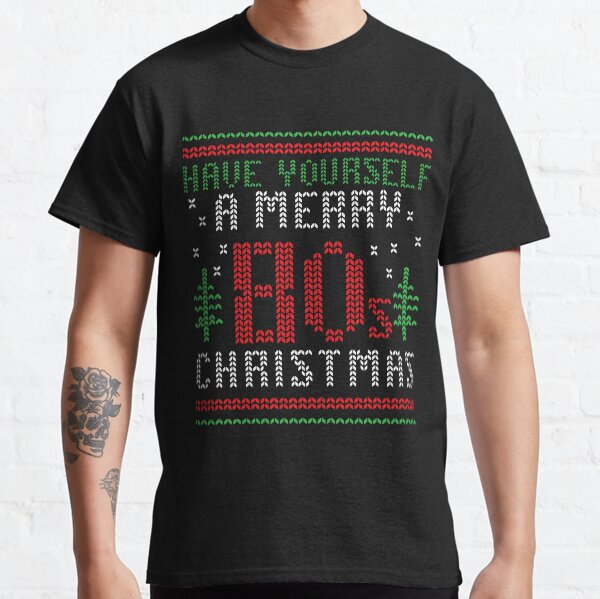 Item preview, Have Yourself a Merry Christmas 80s retro knitted sweater design designed and sold by Jdawnink.