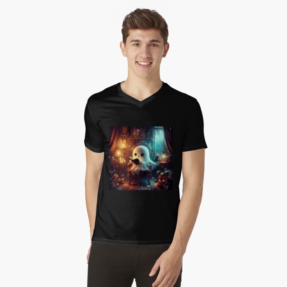 Item preview, V-Neck T-Shirt designed and sold by NaughtyNiceArt.
