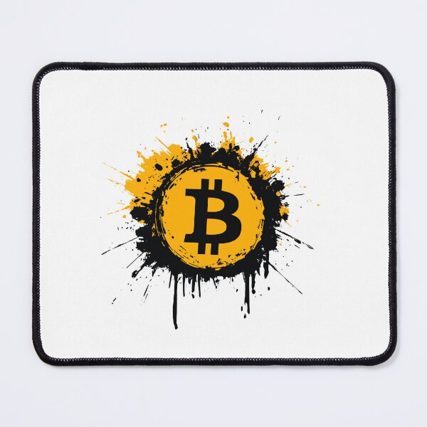Item preview, Bitcoin Splatter Art | Crypto Grunge BTC Design designed and sold by Petru&Myself.