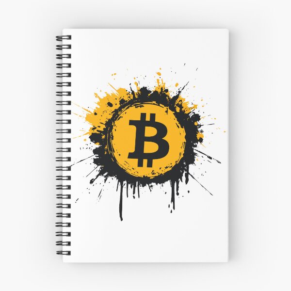 Item preview, Bitcoin Splatter Art | Crypto Grunge BTC Design designed and sold by Petru&Myself.