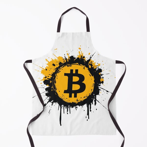 Item preview, Bitcoin Splatter Art | Crypto Grunge BTC Design designed and sold by Petru&Myself.