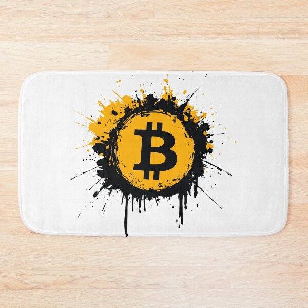 Item preview, Bitcoin Splatter Art | Crypto Grunge BTC Design designed and sold by Petru&Myself.