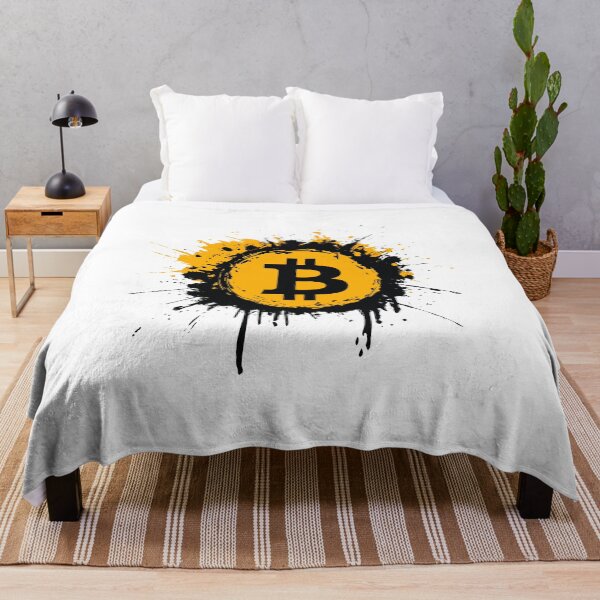Item preview, Bitcoin Splatter Art | Crypto Grunge BTC Design designed and sold by Petru&Myself.
