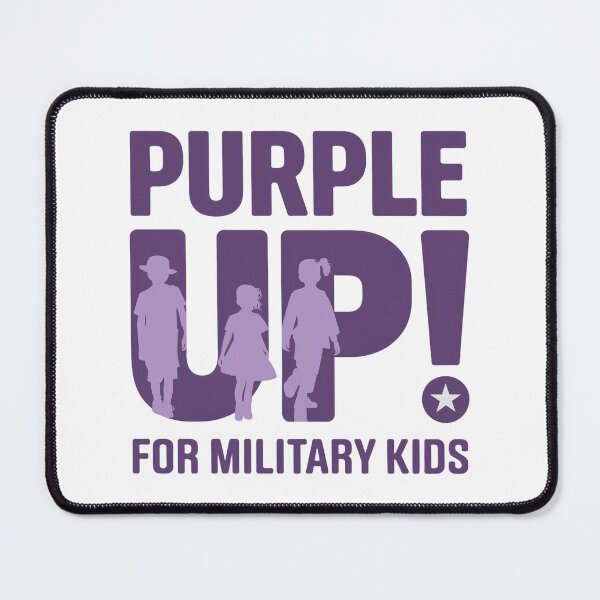 Item preview, Purple Up! Support Military Kids Awareness Design designed and sold by Trend Pixel Co..