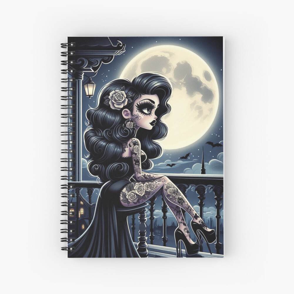 Item preview, Spiral Notebook designed and sold by NaughtyNiceArt.