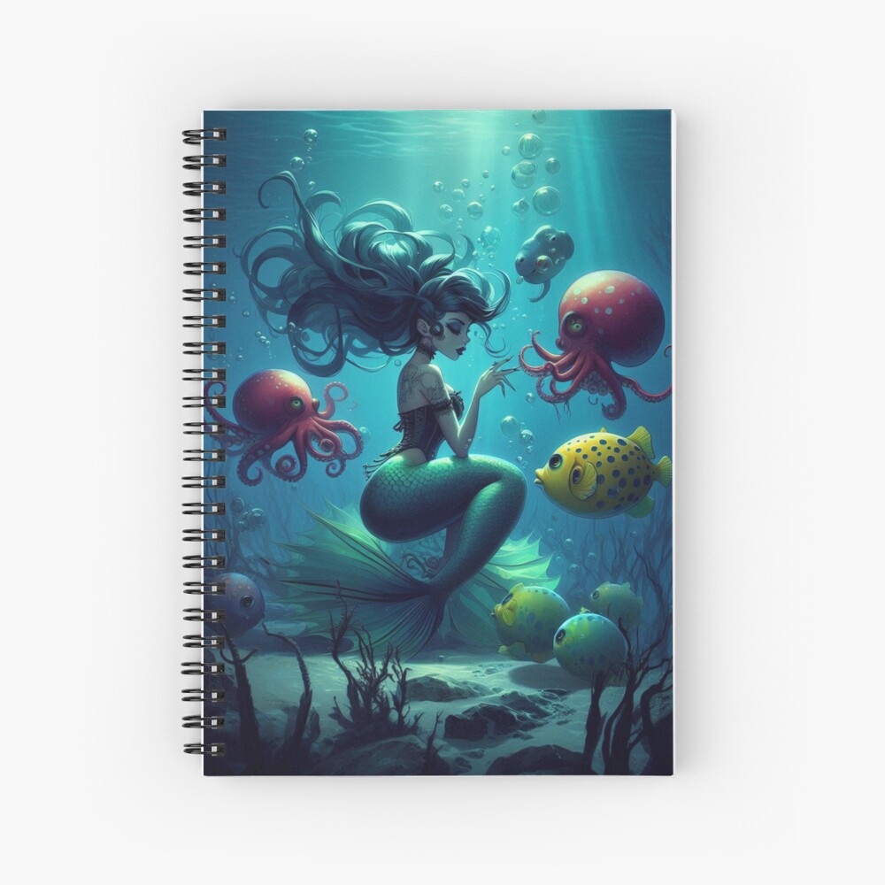 Item preview, Spiral Notebook designed and sold by NaughtyNiceArt.