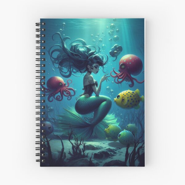 Item preview, Lonely Mermaid with Friends designed and sold by PorcelainVisionaryArt.