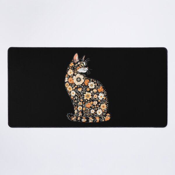 Item preview, Cat Colorful Floral Patterns Flowers Art designed and sold by Blok45.