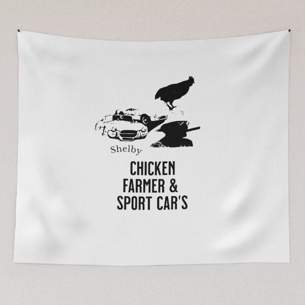 Item preview, Chicken Farmer & Sport Car's designed and sold by MuchoMerchShop.
