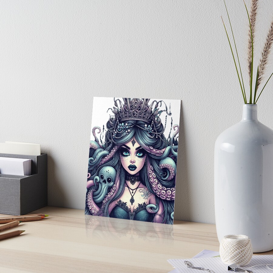 Item preview, Art Board Print designed and sold by NaughtyNiceArt.