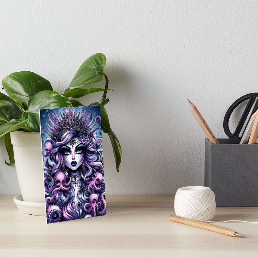 Item preview, Art Board Print designed and sold by NaughtyNiceArt.