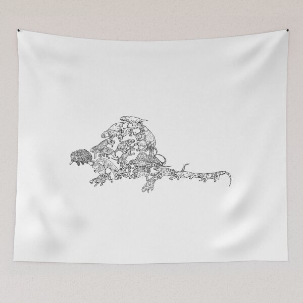 Item preview, Synapsids (stem mammals) - Black and White - Evolution designed and sold by EvolutionPoster.