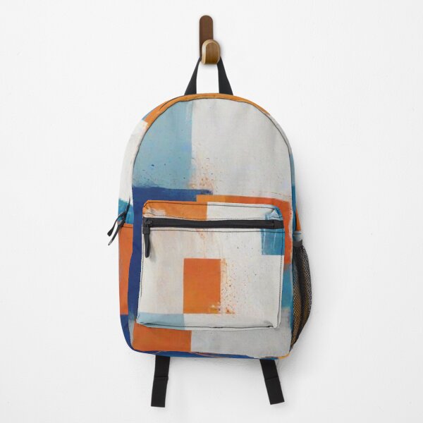 Item preview, Bold Blue and Orange Geometric Abstract designed and sold by Harmonic_Layers.