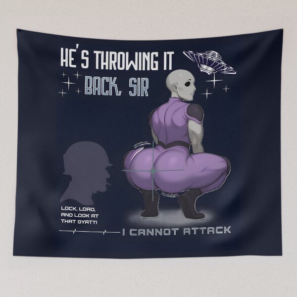 Item preview, Alien Throwback: Gyatt Attack designed and sold by HoneyNutCrisis.