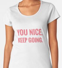 Du bist nett. Mach weiter. Jimin - BTS Premium Rundhals-Shirt