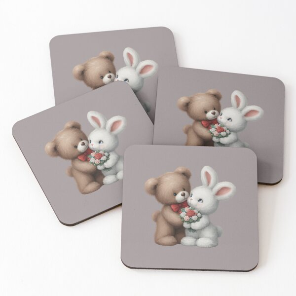 Item preview, Love Bunny and Snuggle Bear designed and sold by Merlyn Morris.