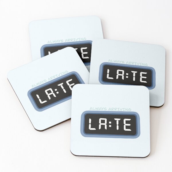 Item preview, Always late (blue version) designed and sold by CheylaDesigns.