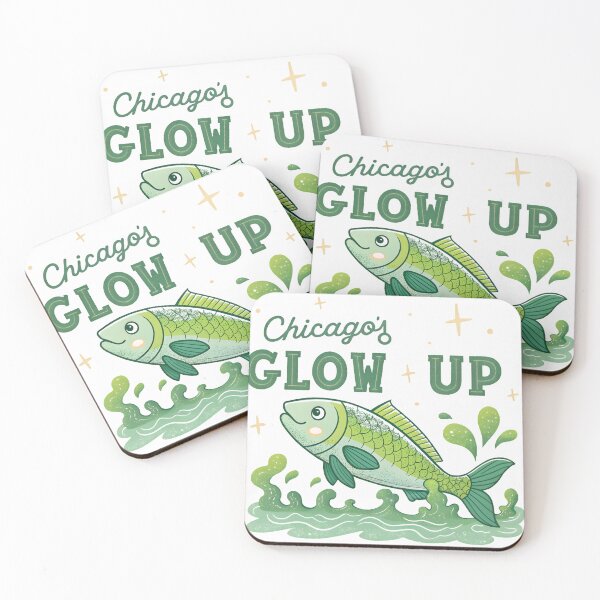 Item preview, Chicago's Glow Up Fish T-Shirt Vibrant Aquatic Design designed and sold by AnnDesignStudio.