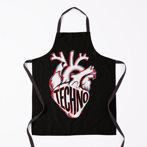 Item preview, "Techno Heart – Bold & Chaotic DJ Aesthetic" designed and sold by paulo silveira.