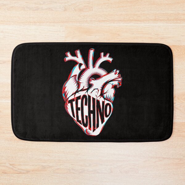 Item preview, "Techno Heart – Bold & Chaotic DJ Aesthetic" designed and sold by paulo silveira.