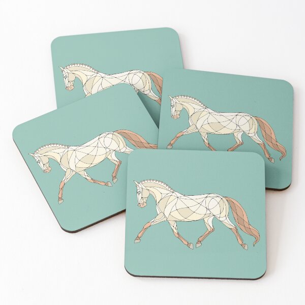 Item preview, Abstract Trotting Perlino Dressage Horse designed and sold by DappledMoon.