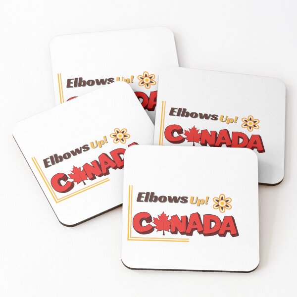 Artikelvorschau, Elbows Up Canada Retro Ahornblatt-Design – Lustiges kanadisches Stolzgeschenk entworfen und verkauft von Basma Store.