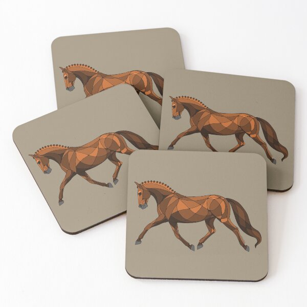 Item preview, Abstract Trotting Chestnut Dressage Horse designed and sold by DappledMoon.