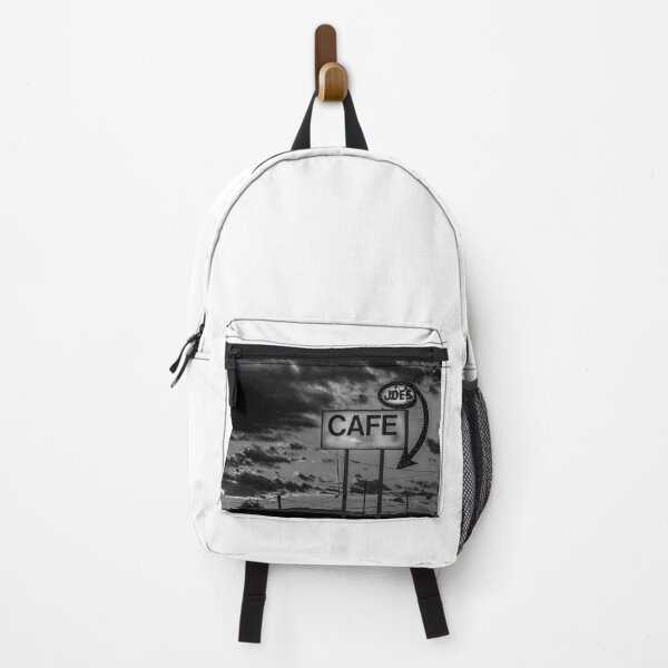 Item preview, Joes Cafe in Black and White in the New Mexico Desert during a Monchrome Sunset designed and sold by matthewbam.