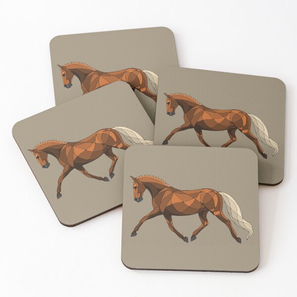 Item preview, Abstract Trotting Chestnut Dressage Horse designed and sold by DappledMoon.