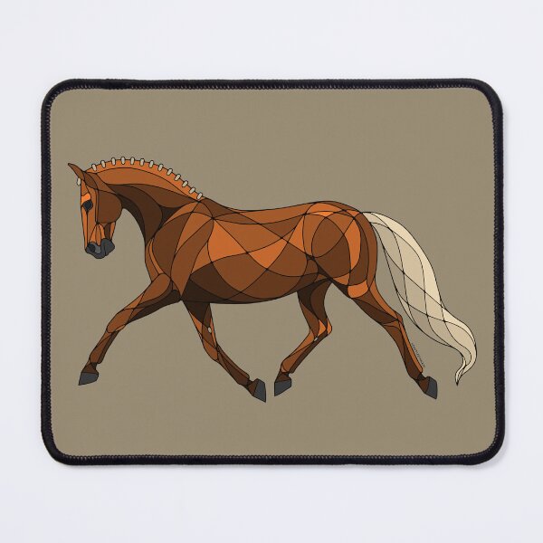 Item preview, Abstract Trotting Chestnut Dressage Horse designed and sold by DappledMoon.