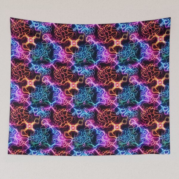 Item preview, Abstract Digital Neon Neuronal Synapse designed and sold by OneMillionSpot.