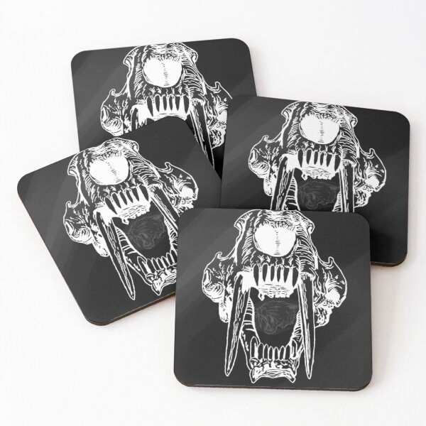 Item preview, Saber Tooth Tiger Skull Drawing designed and sold by Two-Pence-Art.