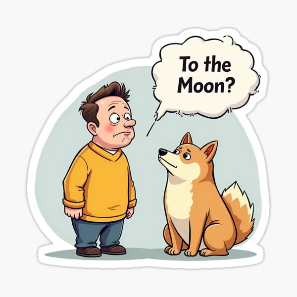 Artikel-Vorschau von Elon Musk fragt Dogecoin: Wird es Wachstum geben?, designt und verkauft von Printastic-Shop.